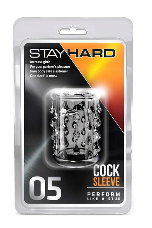 Nakładka na penisa Stay Hard przezroczysty Blush - zdjęcie główne