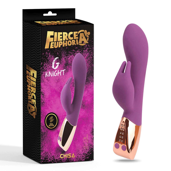 Wibrator króliczek G Knight Fierce Euphoria 20,5 cm fioletowy - zdjęcie główne