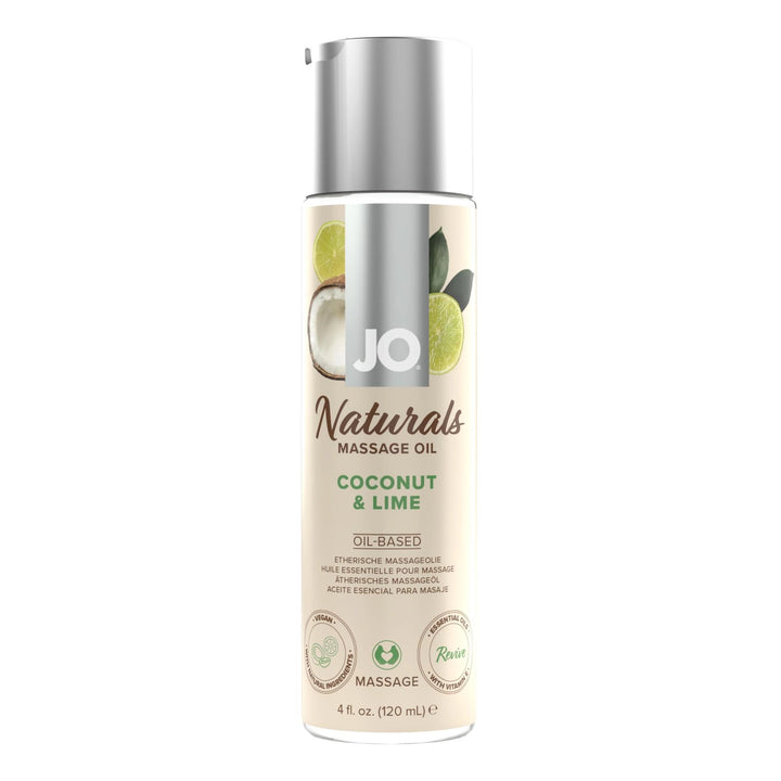 Olejek do masażu JO Naturals kokos i limonka 120 ml - zdjęcie główne