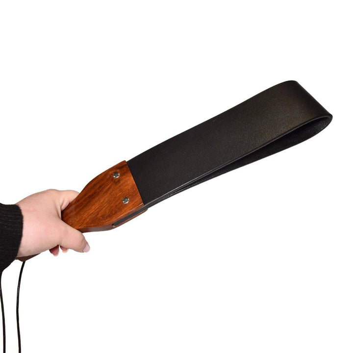 Klapek Prowler RED Leather and Wood z łapką - zdjęcie główne