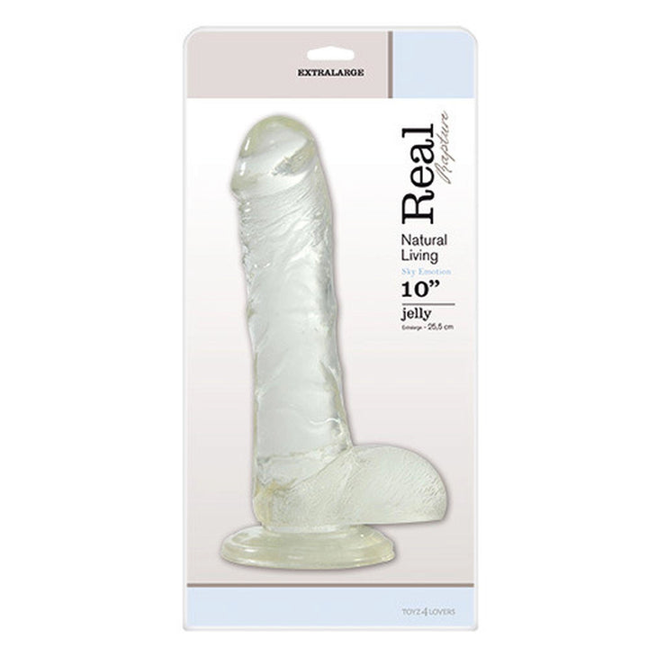 Dildo jelly Real Rapture clear z przyssawką - zdjęcie główne
