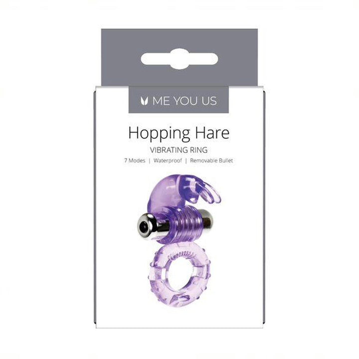 Pierścień wibracyjny Hopping Hare Me You Us 7 trybów fioletowy - zdjęcie główne