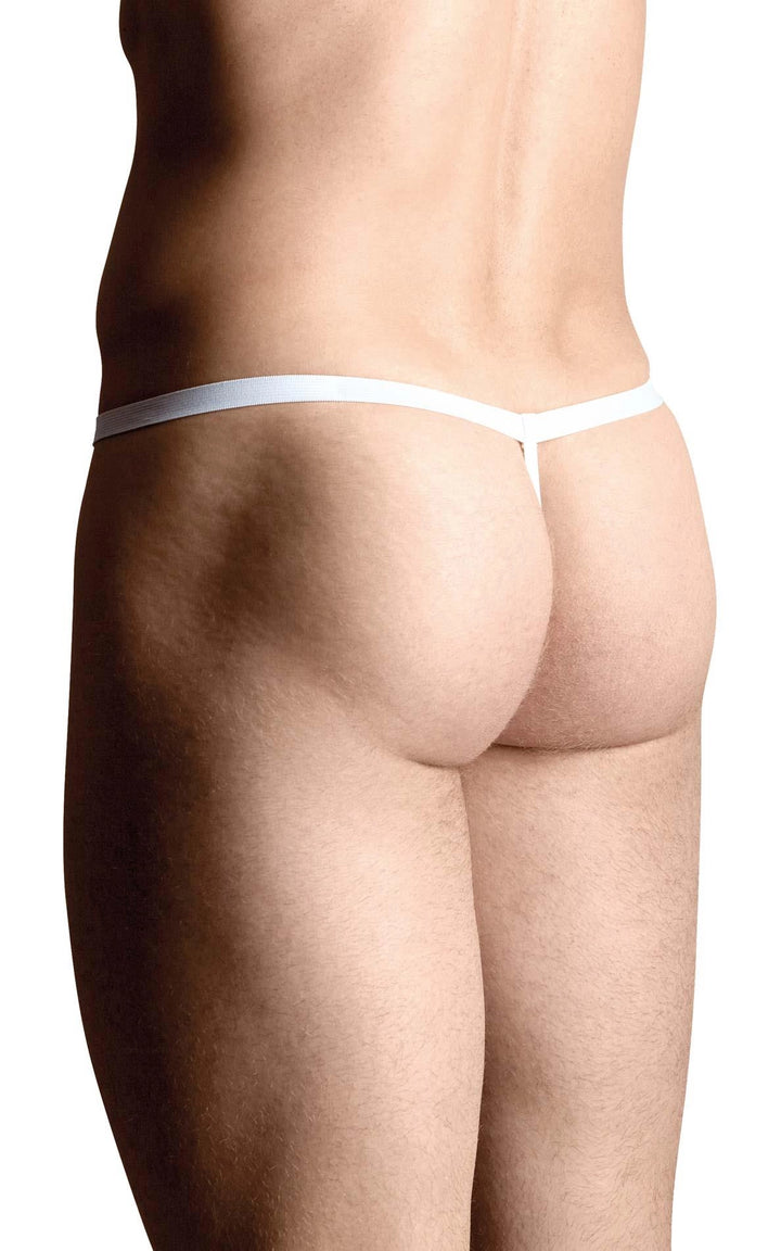 Stringi męskie z pluszową kaczuszką SoftLine Collection biały S L - zdjęcie główne