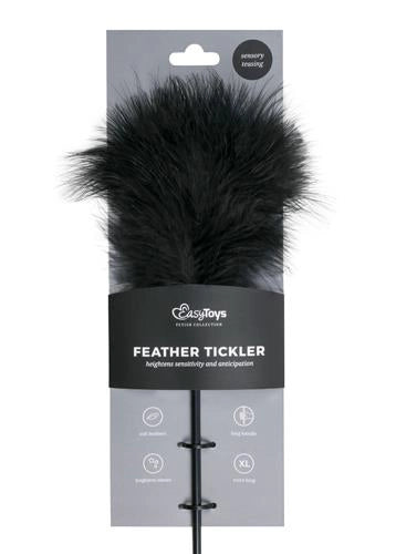 Łaskotacz z piórami Black Tickler Long 44 cm czarny - zdjęcie główne