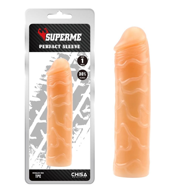 Nakładka na członka Perfact Sleeve Super Me 18 cm - zdjęcie główne