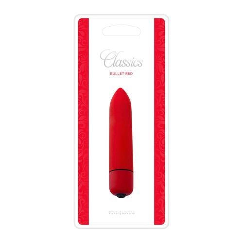 Wibrator bullet Classics Toyz4lovers czerwony 9 cm - zdjęcie główne