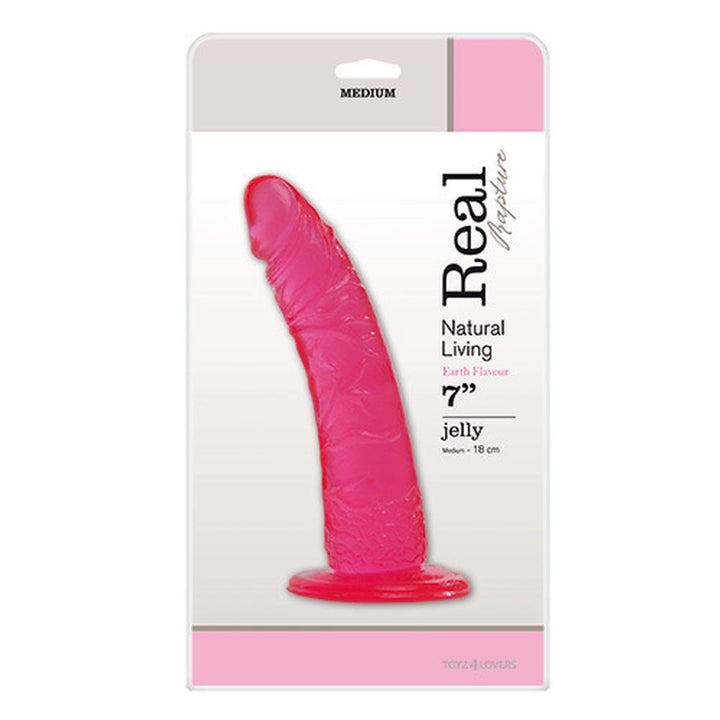 Dildo żelowe Real Rapture różowy 17,8 cm - zdjęcie główne