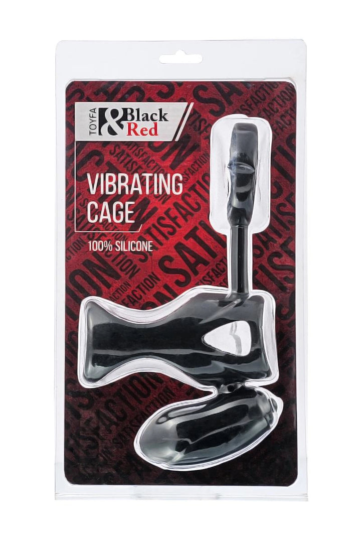 Pierścień wibracyjny Black&Red silikonowy 14,5 cm czarny - zdjęcie główne