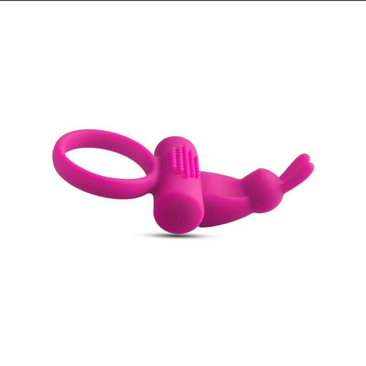 Pierścień wibracyjny z stymulatorem króliczka Toyz4lovers 10 cm różowy - zdjęcie główne