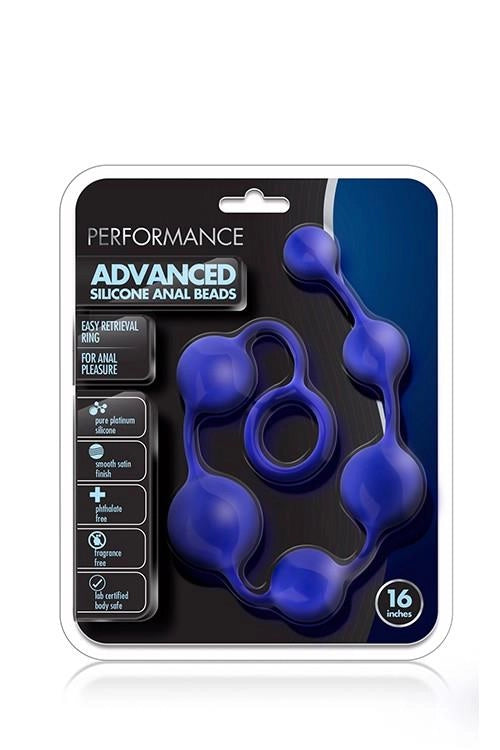 Pręt analny silikonowy Performance Blush indygo - zdjęcie główne