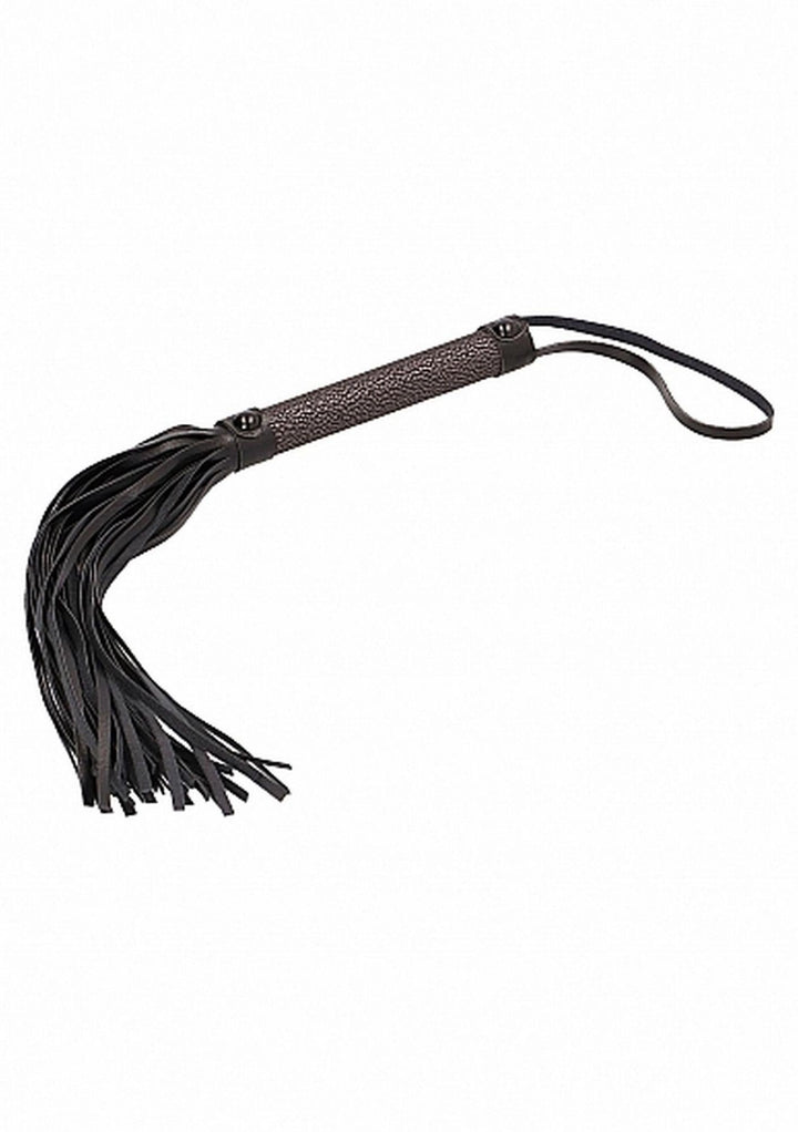 Flogger BDSM Elegant Ouch! tytanowo-szary - zdjęcie główne