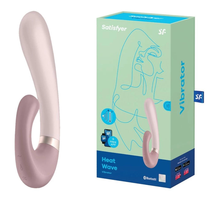 Wibrator punktu G Heat Wave Connect App Satisfyer podgrzewany USB fioletowy - zdjęcie główne