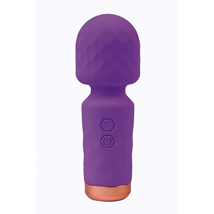 Masażer typu wand mini Eros 10 trybów USB fioletowy 11,5 cm - zdjęcie główne