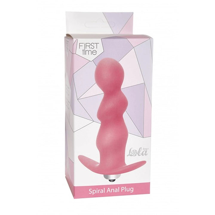 Wibrujący plug analny Spiral Lola Toys 9,5 cm różowy - zdjęcie główne