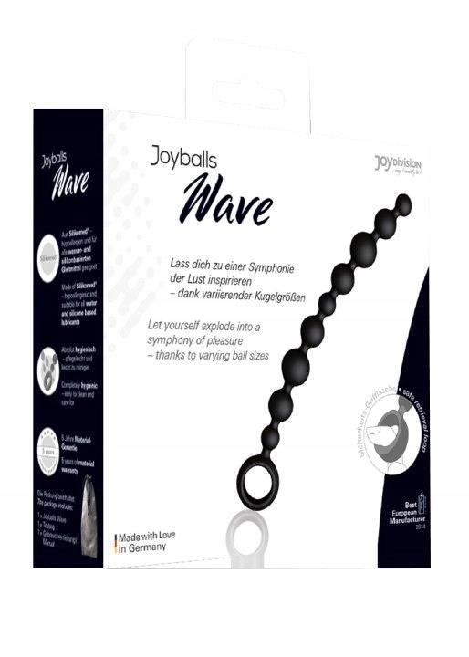 Kulki analne Joyballs Wave long JoyDivision 29,8 cm czarny - zdjęcie główne