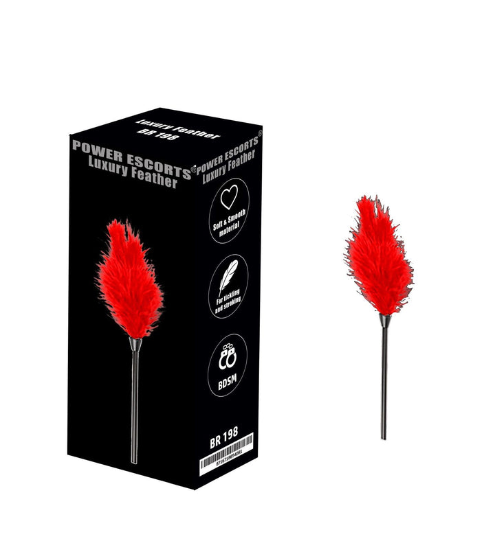 Piórko łaskoczące Luxury Feather Power Escorts czerwone - zdjęcie główne