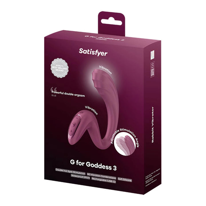 Wibrator punktu G Satisfyer G for Goddess 3 bordowy 16 cm - zdjęcie główne