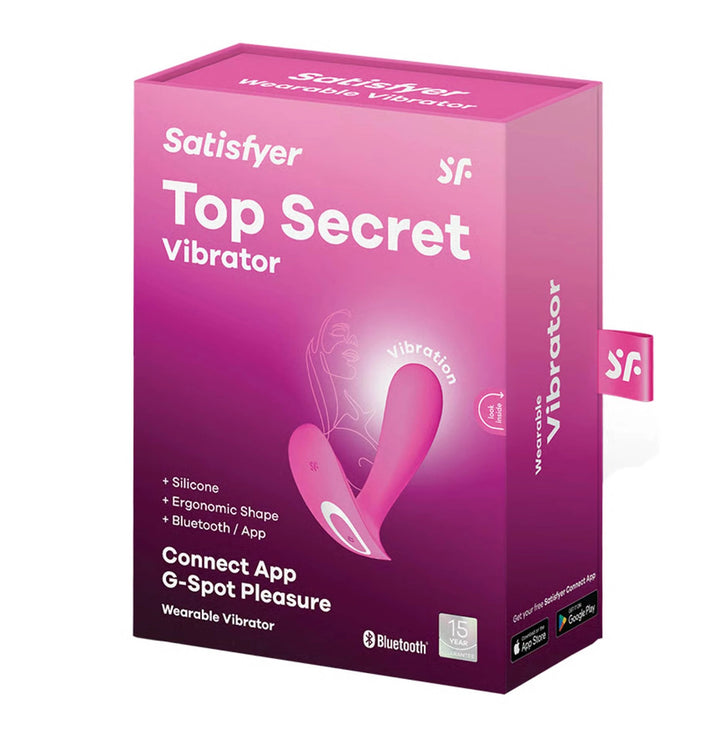 Masażer punktu G Satisfyer Top Secret Connect App 11 cm różowy - zdjęcie główne