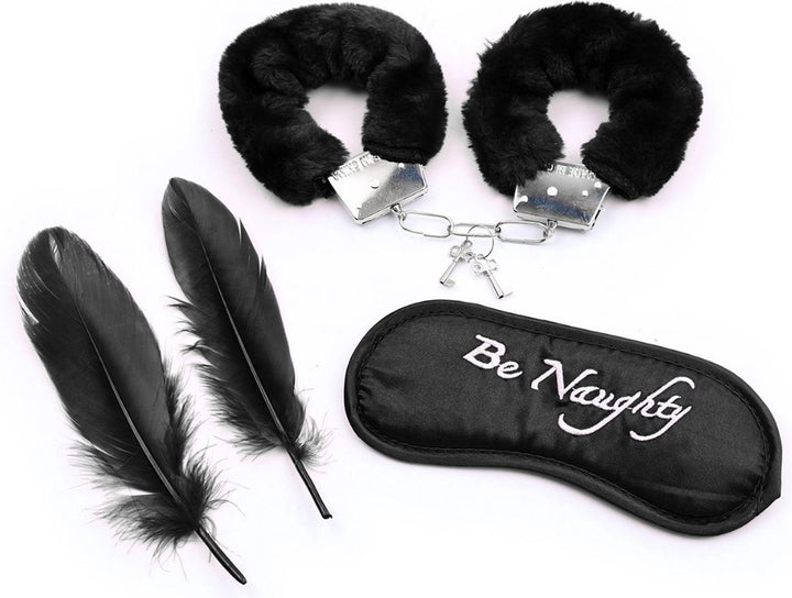 Zestaw bondage Fetish Fever 4 sztuki czarny - zdjęcie główne