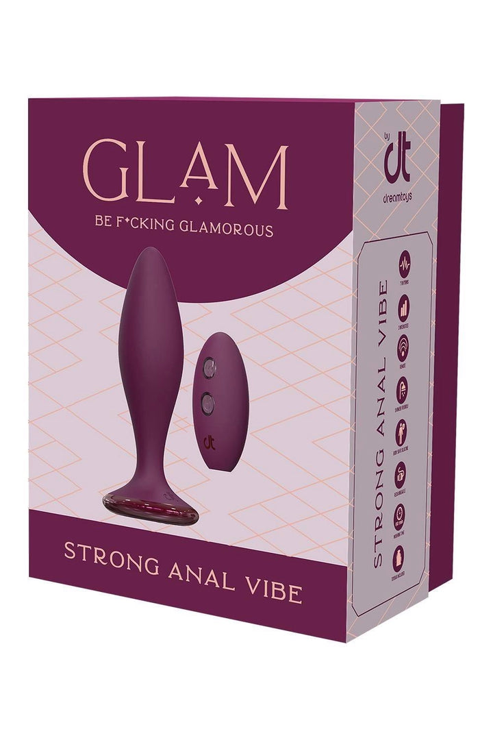 Plug analny wibrujący Glam Dreamtoys 12,8 cm - zdjęcie główne