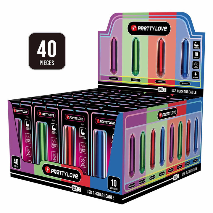 Wibrator bullet Pretty Love 10 trybów USB - zdjęcie główne