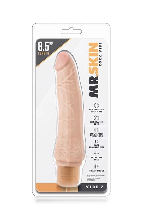 Wibrator realistyczny Dr. Skin Cock Vibe 7 Blush - zdjęcie główne
