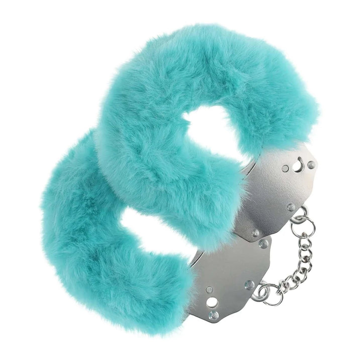 Kajdanki puszyste Ouch! niebieskie 24,2 cm - zdjęcie główne
