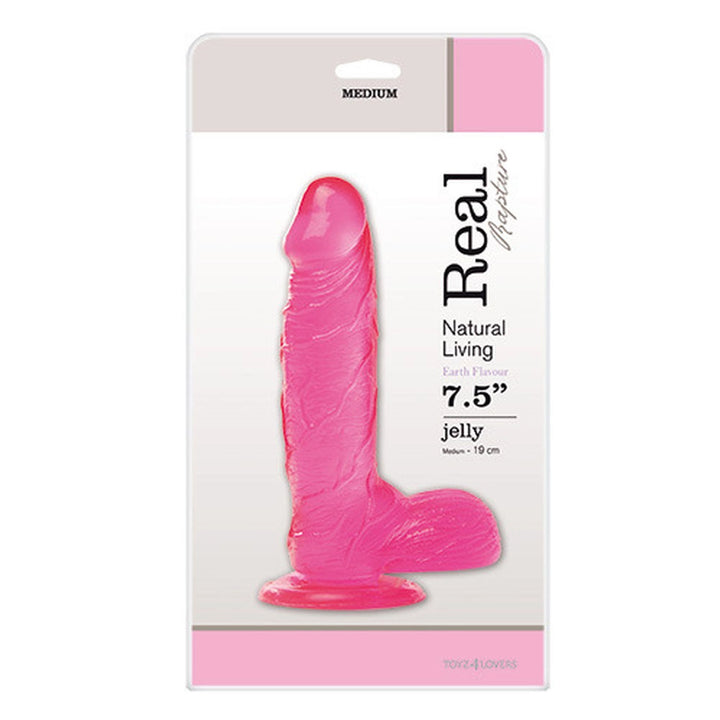 Dildo żelowe Real Rapture różowe 19 cm - zdjęcie główne
