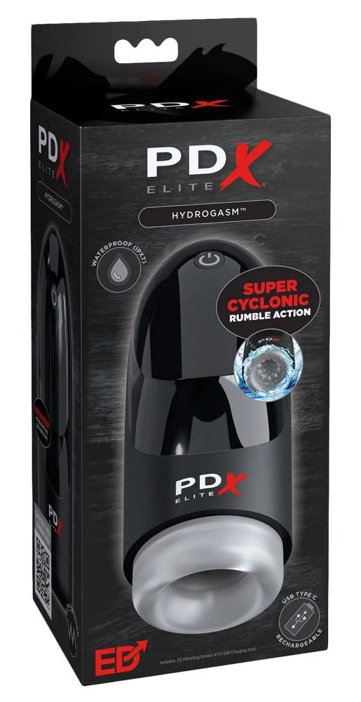 Masturbator waginy wibrujący PDX Elite Hydrogasm 20 cm USB - zdjęcie główne