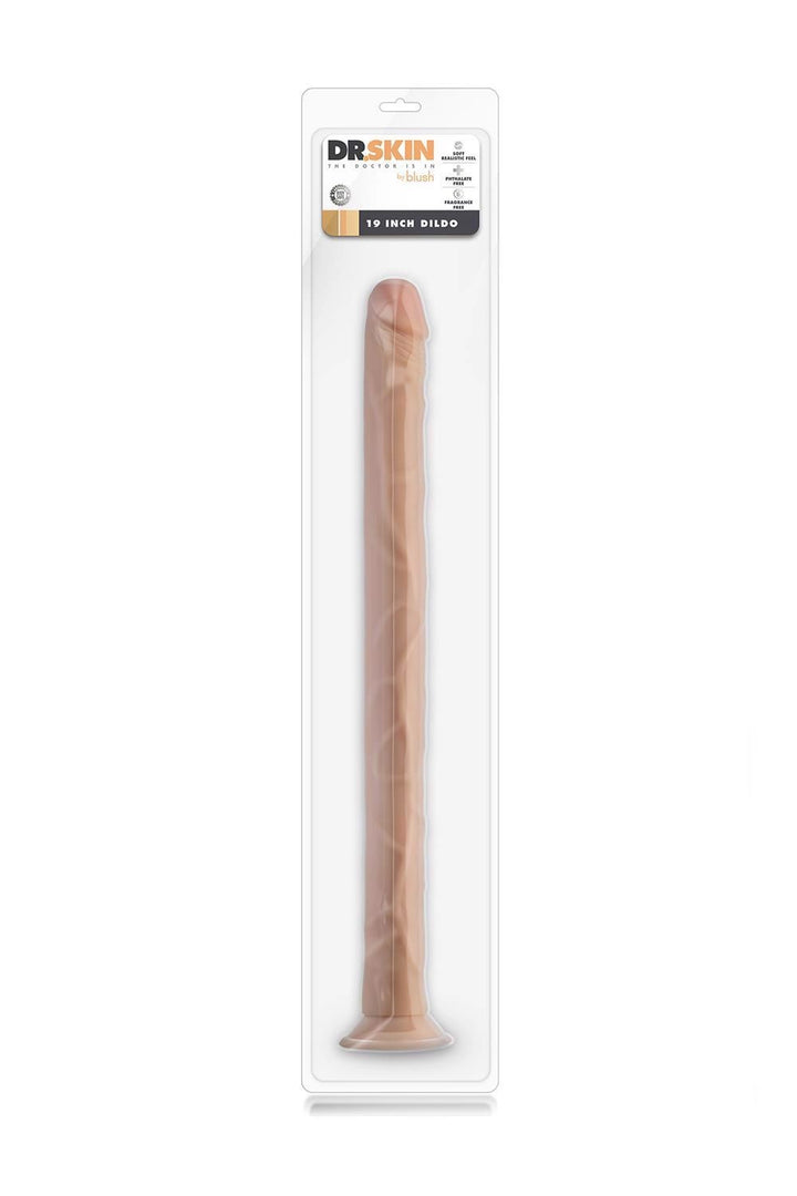 Dildo Dr. Skin 19 Inch beżowe 48,2 cm - zdjęcie główne