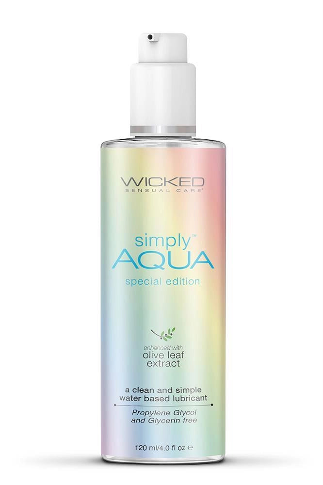 Lubrykant na bazie wody Wicked Sensual Care Simply Aqua Special Edition 120 ml - zdjęcie główne
