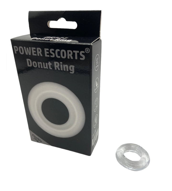 Pierścień erekcyjny Ring-Donut Clear Power Escorts - zdjęcie główne