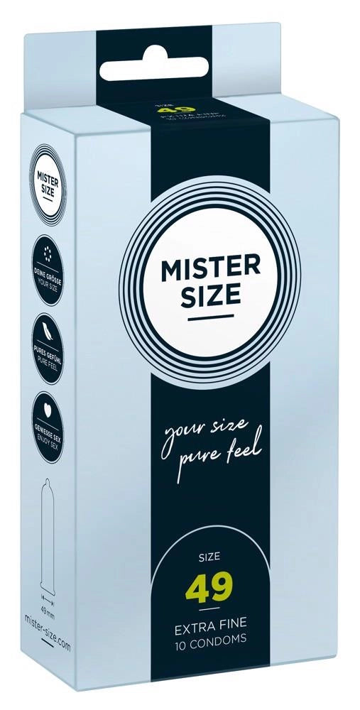 Prezerwatywy wegańskie Mister Size 49 mm 10 szt. - zdjęcie główne