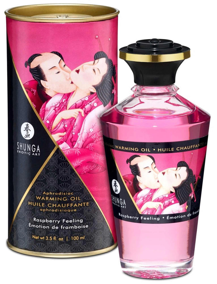 Olejek rozgrzewający Shunga Raspberry Feeling 100 ml - zdjęcie główne
