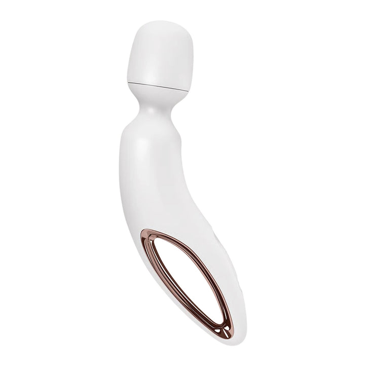 Masażer typu wand Satisfyer Wand-erland biało-złoty 29,9 cm - zdjęcie główne