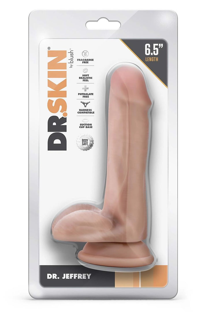 Dildo realistyczne Dr. Skin Dr. Jeffrey 15,2 cm beżowe - zdjęcie główne