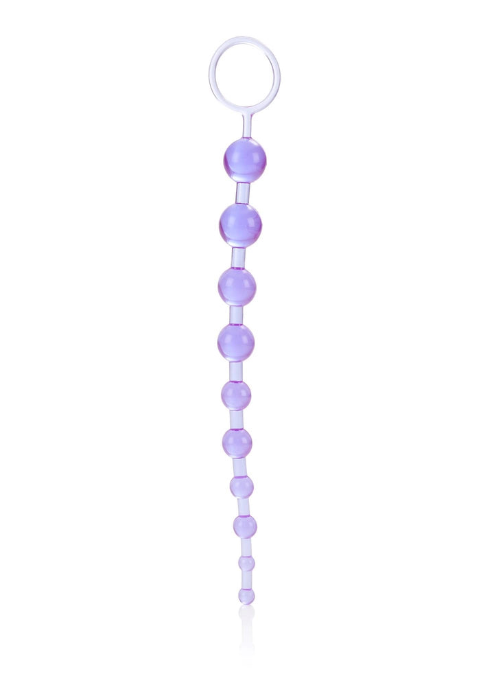 Kulki analne X-10 Beads Calexotics 28 cm fioletowy - zdjęcie główne