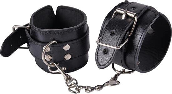 Kajdanki Kinky cuffs regulowane czarne - zdjęcie główne