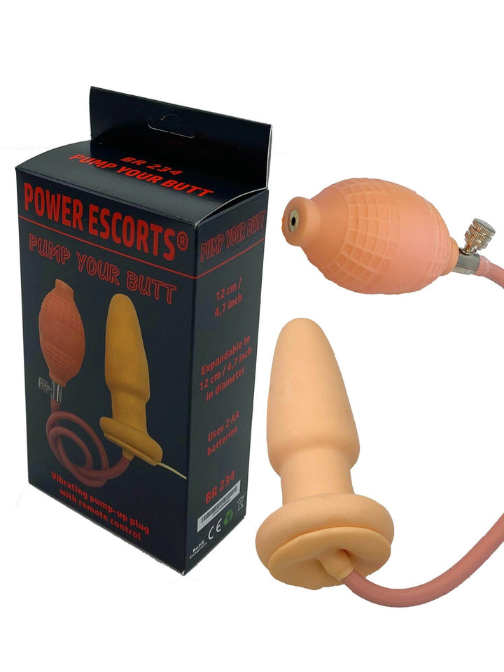 Korek analny pompowany wibrujący Power Escorts 10 cm - zdjęcie główne