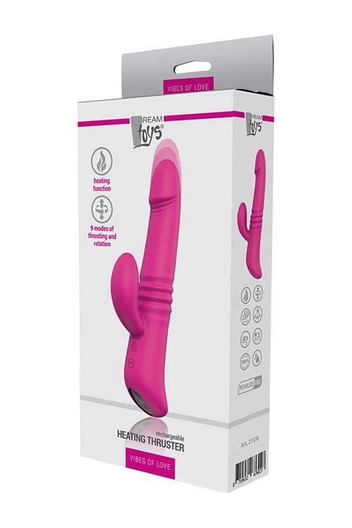 Wibrator króliczek podgrzewany posuwisty Vibes of Love magenta - zdjęcie główne