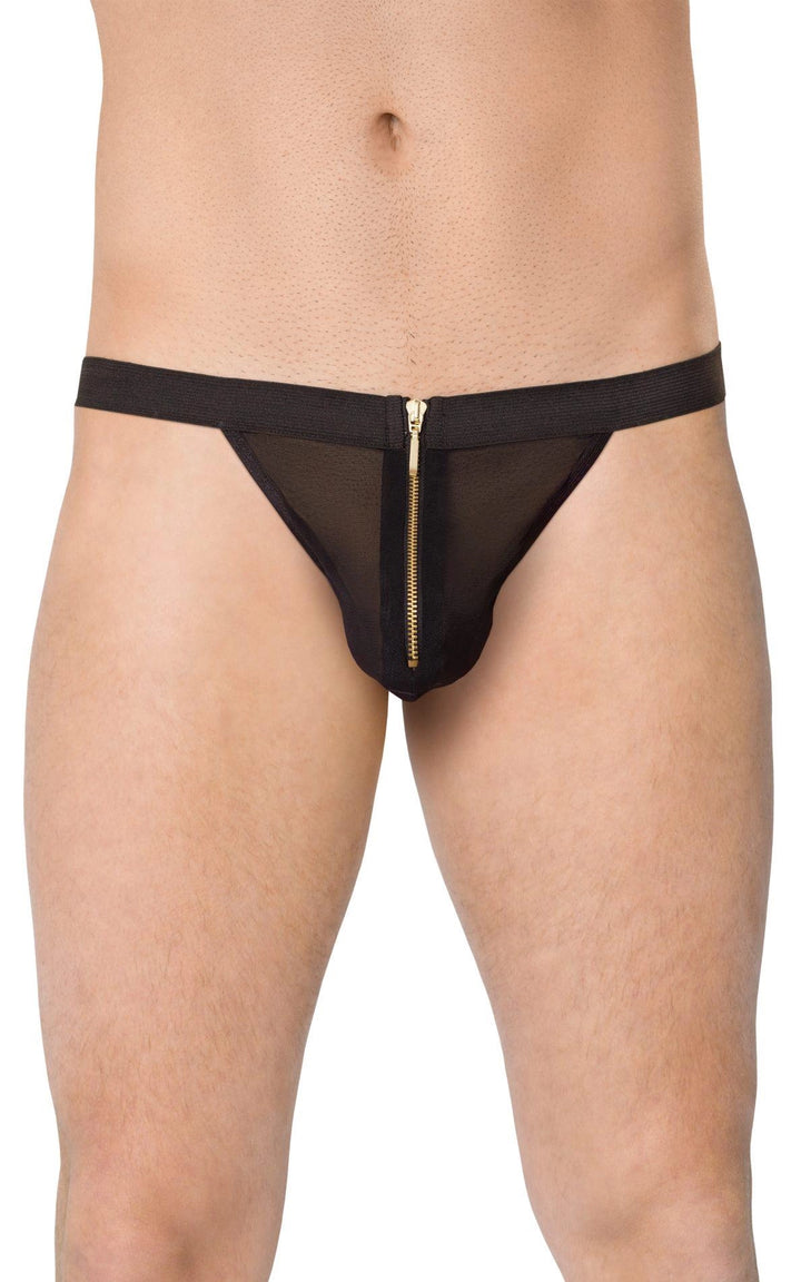Męskie stringi SoftLine Collection czarny One Size - zdjęcie główne