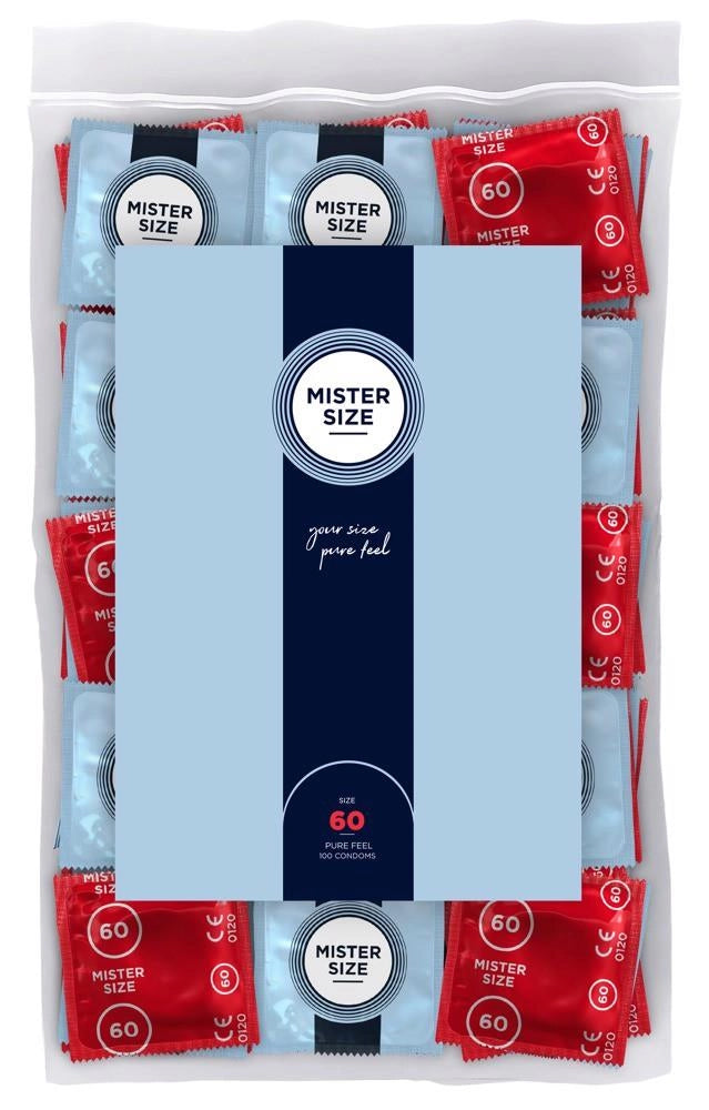 Prezerwatywy Mister Size 60 mm wegańskie 100 szt. - zdjęcie główne