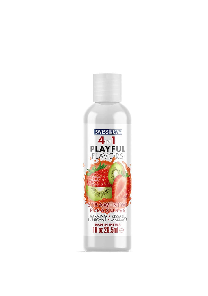 Lubrykant 4w1 Swiss Navy truskawka-kiwi 30 ml - zdjęcie główne