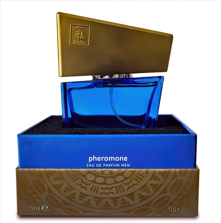 Perfumy feromonowe Shiatsu dla mężczyzn ciemnoniebieskie 15 ml - zdjęcie główne