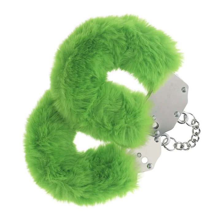 Kajdanki puszyste Ouch! zielone 24,2 cm - zdjęcie główne