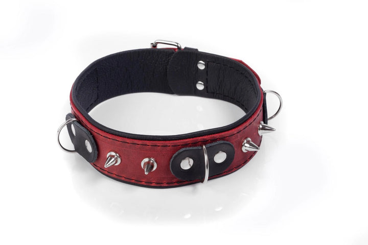 Obroża Crazy Horse Whips Collection czerwona Small - zdjęcie główne