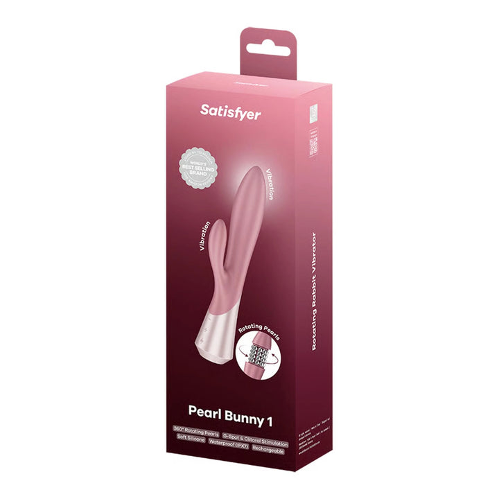 Wibrator króliczek Satisfyer Pearl Bunny 1 terakota 22,3 cm - zdjęcie główne
