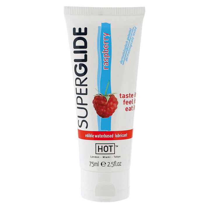 Lubrykant jadalny malinowy Hot Superglide 75 ml - zdjęcie główne