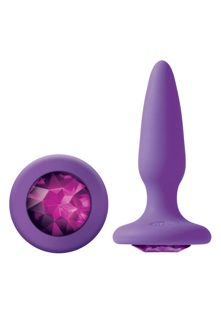 Biżuteria analna Glams Mini Rainbow Gem NS Novelties fioletowa 8,5 cm - zdjęcie główne