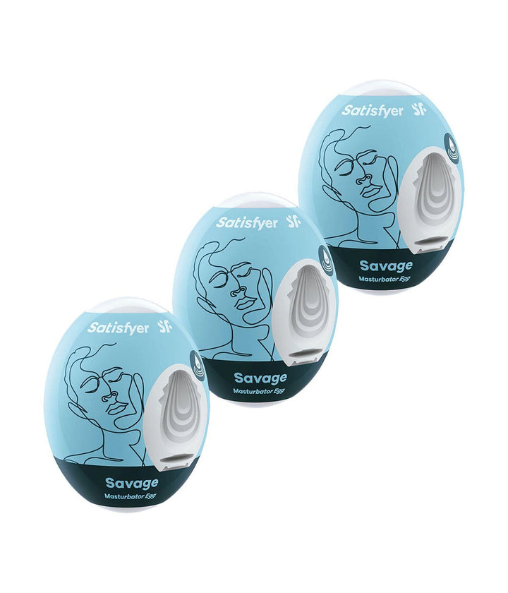 Zestaw masturbatorów jajeczek Satisfyer Savage 3 szt. - zdjęcie główne